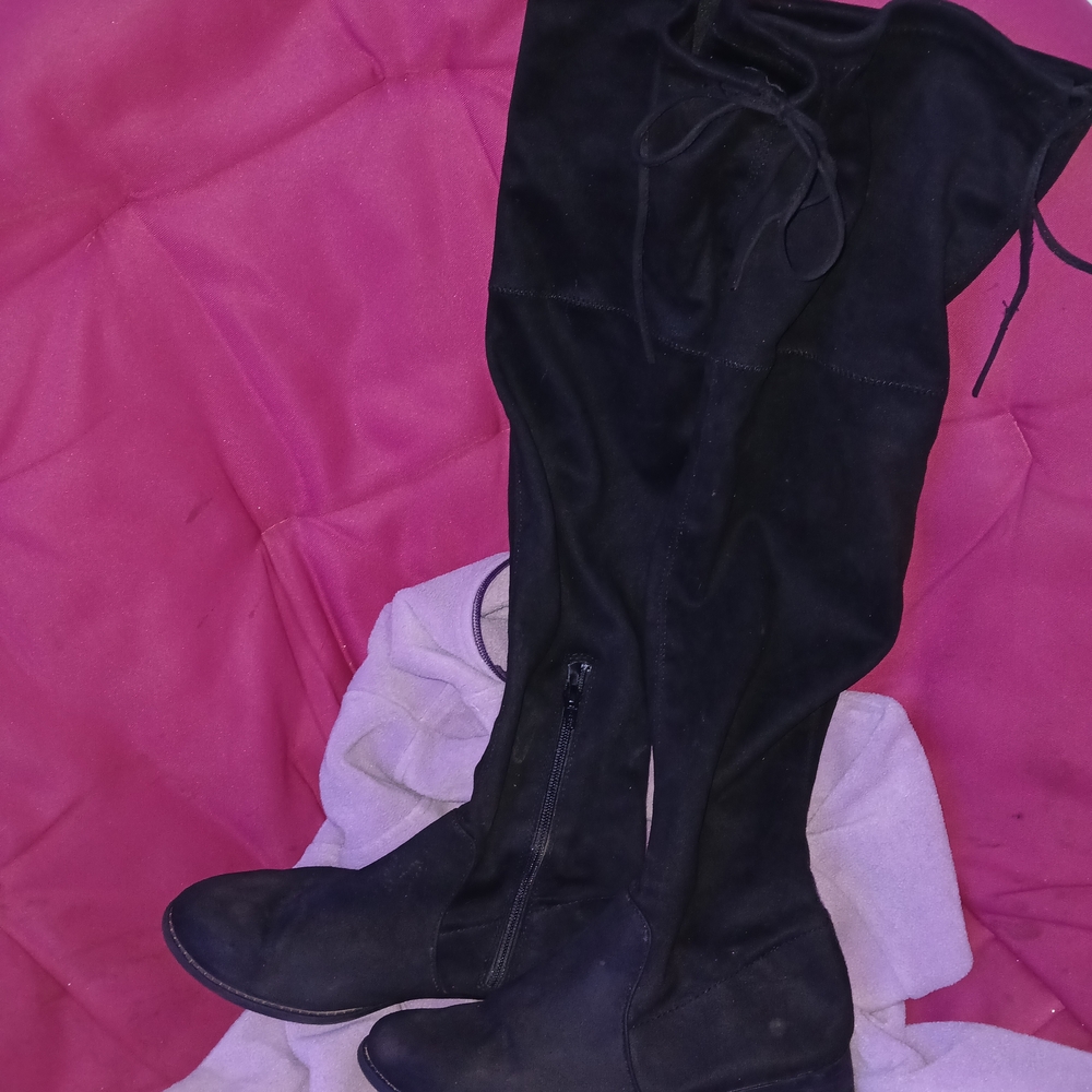 a new day Black Over-the-Knee Boots
